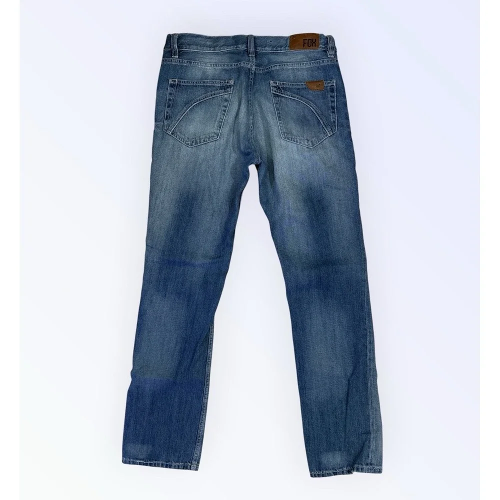 FOX RACING THROTTLE JEANS MENS 34 TAPERED 32 INSEAM